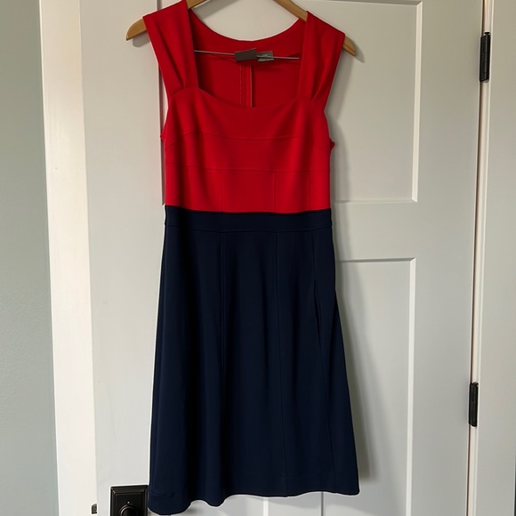 Red and blue colorblock dress. Girls from Savoy from Anthropologie. Size 4 - Picture 2 of 4